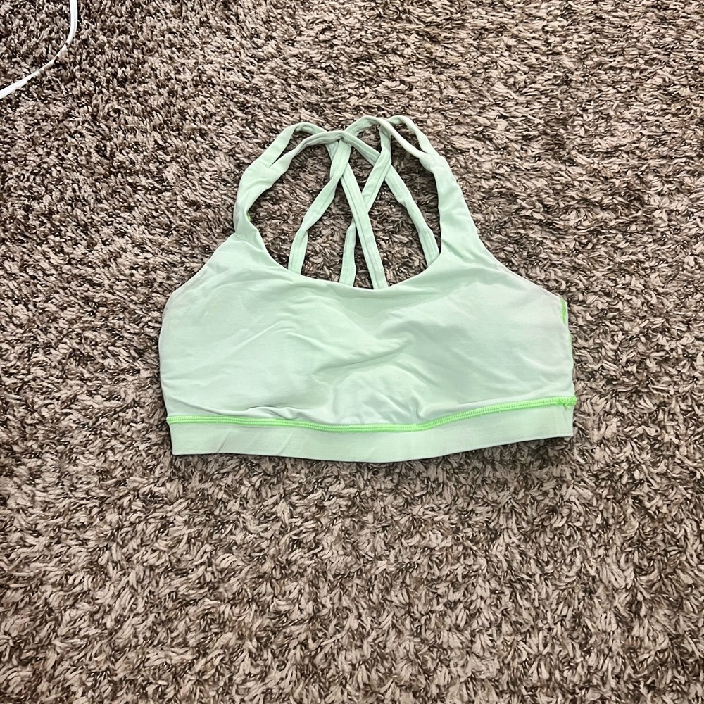 Lime Green Lululemon Sports Bra Size 6